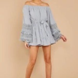 Red Dress Boutique New Romantic Dress in Dusty Blue